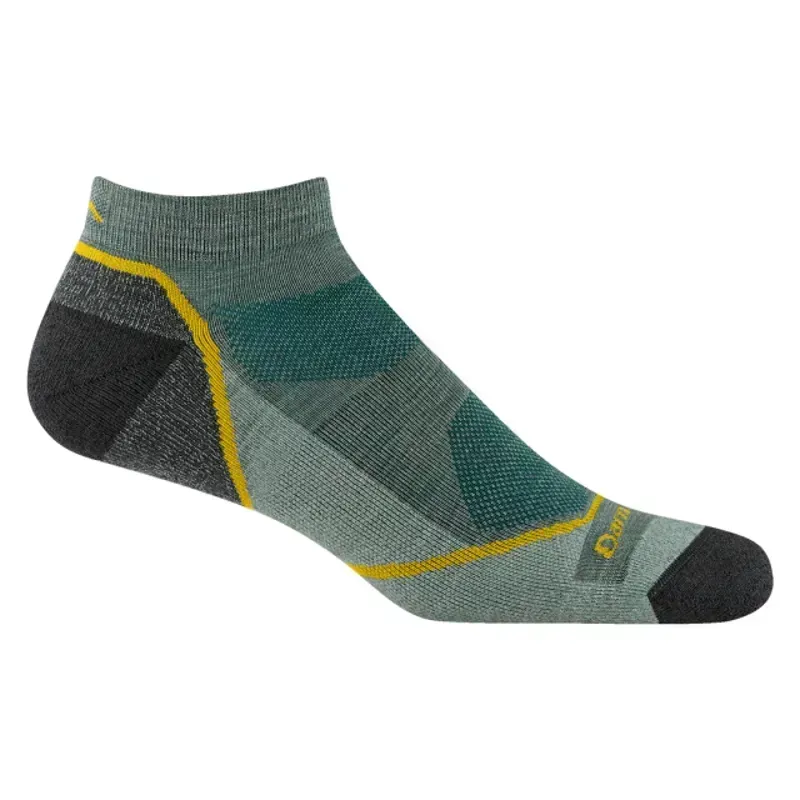Darn Tough Light Hiker No Show Lightweight Socks w/ Cushion in Seafoam