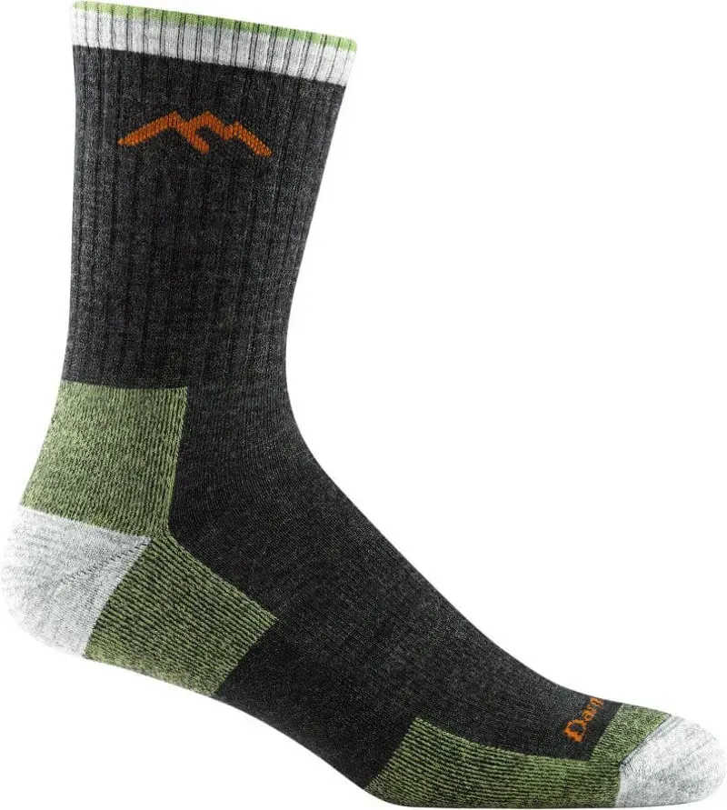 Darn Tough Hiker Micro Crew Midweight Cushioned Socks in Lime