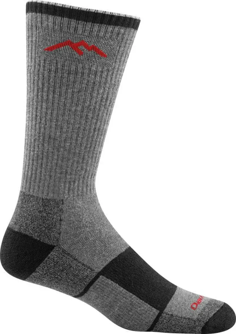 Darn Tough Hiker Coolmax Midweight Cushioned Boot Socks in Gray/Black