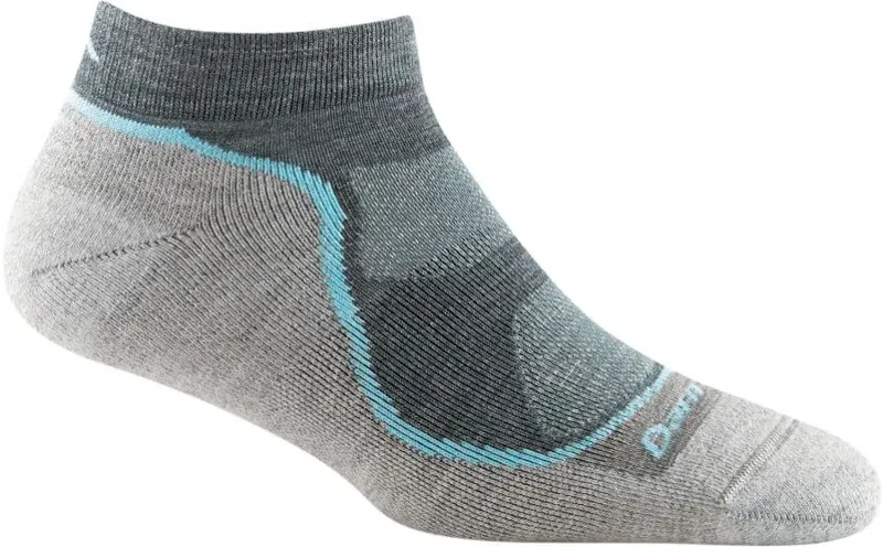 Darn Tough Light Hiker No Show Cushioned Women's Socks in Slate