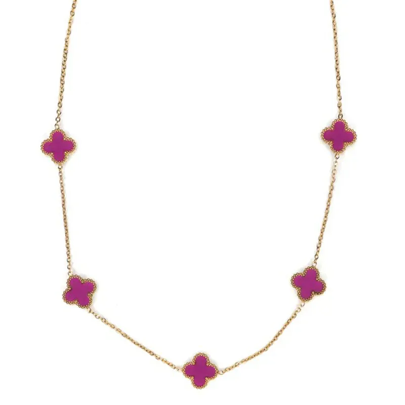 Clover Chain Gold Necklace