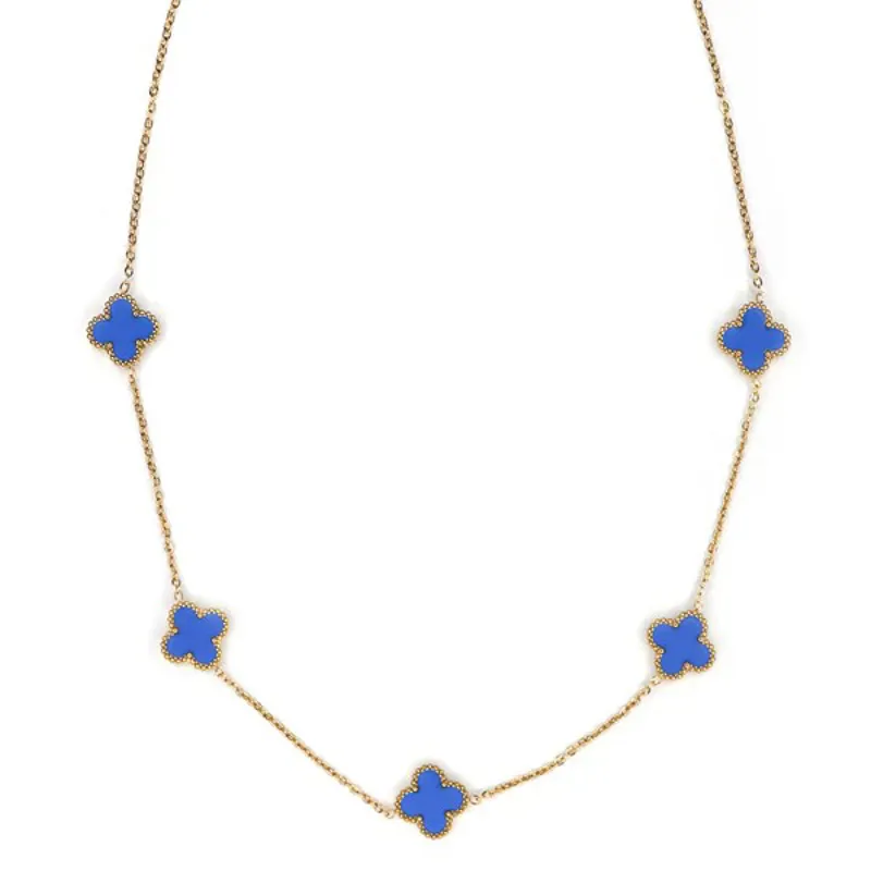 Clover Chain Gold Necklace-1