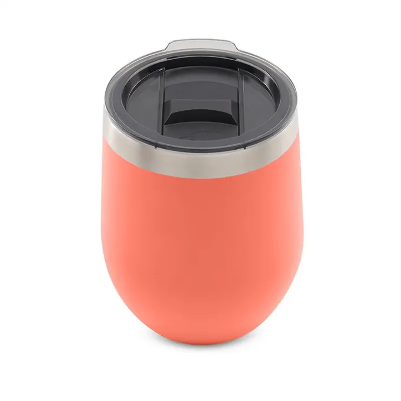 10oz Wine Tumbler Coral w/logo