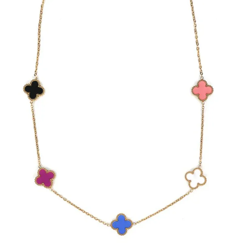 Clover Chain Gold Bracelet-4