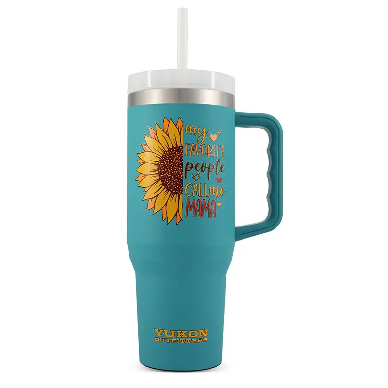 Fit 40oz Tumbler Mama Sunflower w/Logo