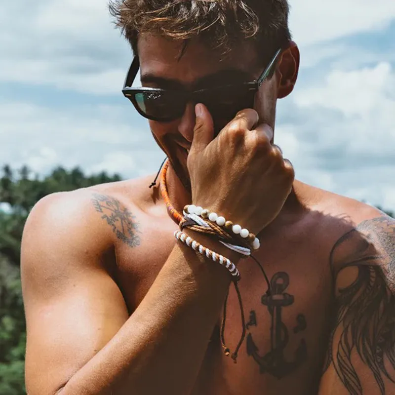 Mens Stack Bracelets-4