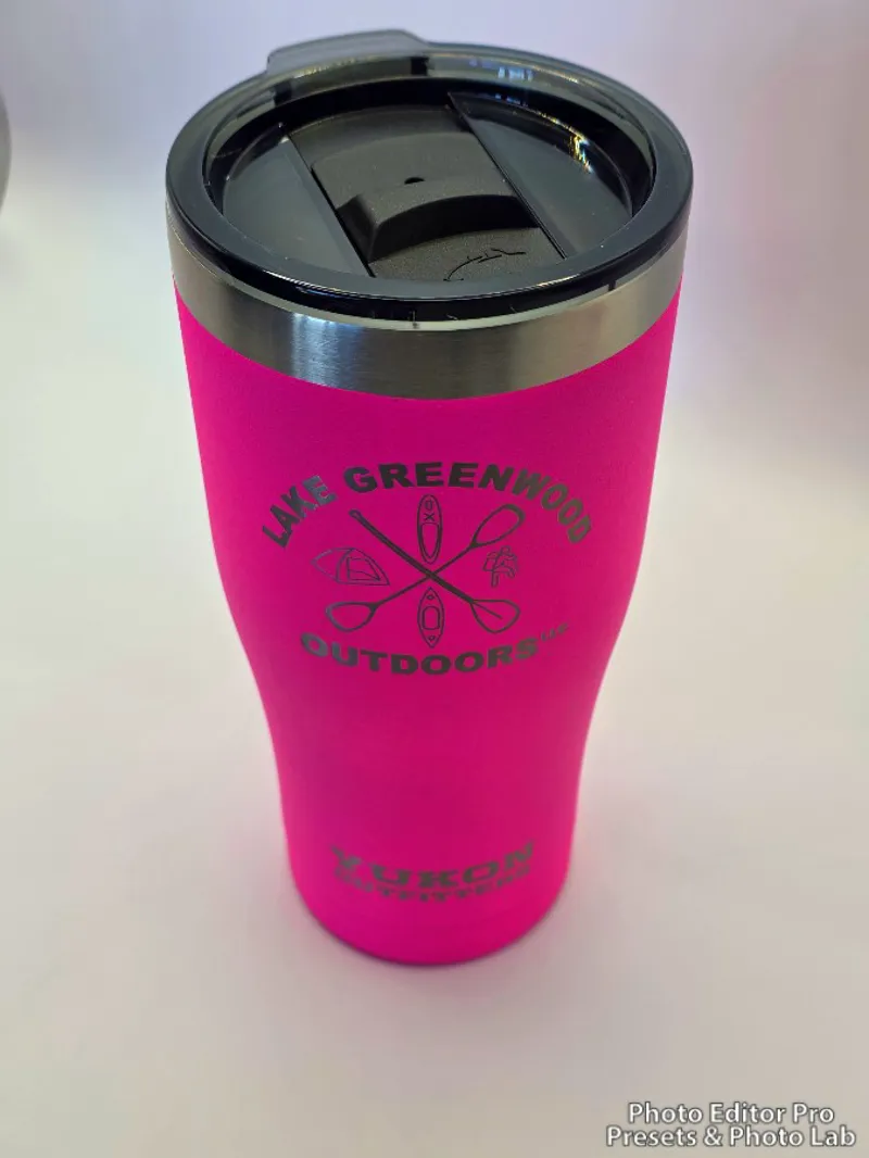 20oz Tumbler Shocking Pink w/Logo-1