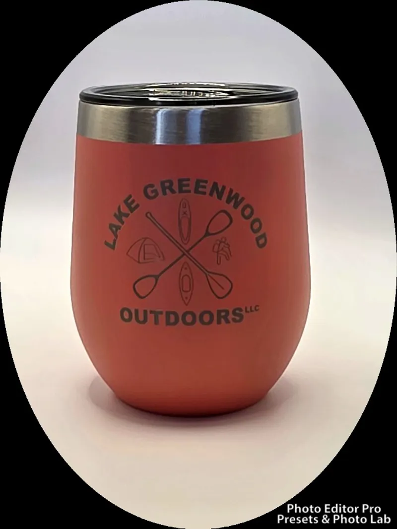 10oz Wine Tumbler Coral w/logo-1