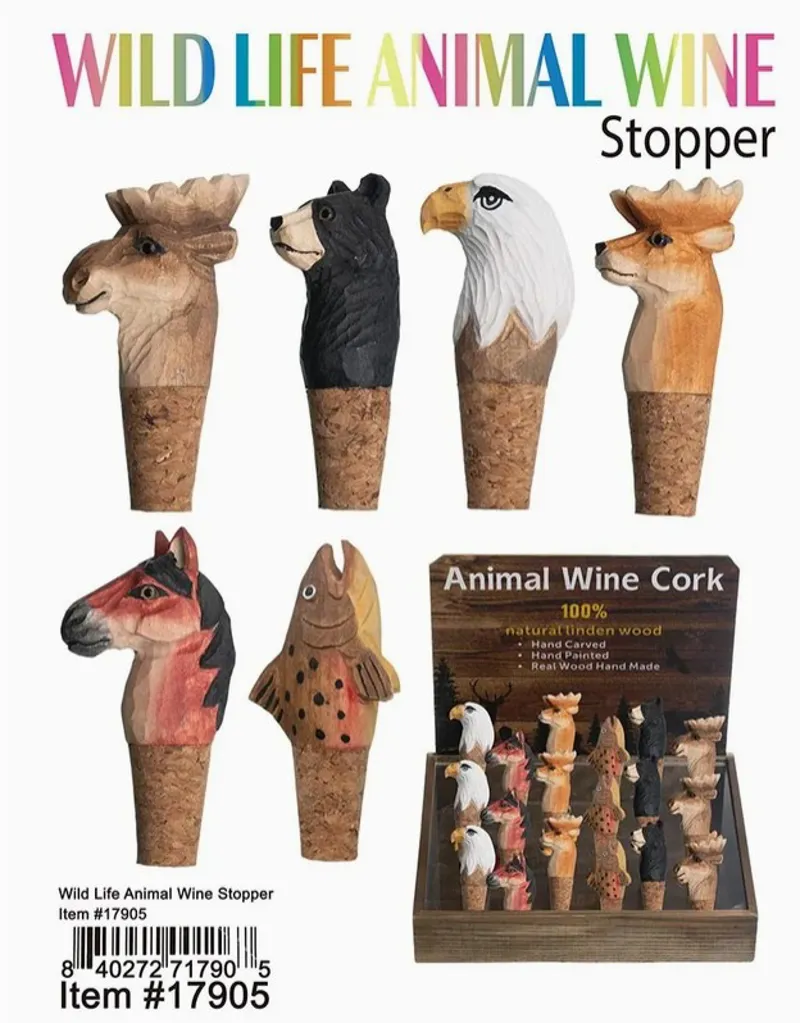 Wild Animal Wine Stopper