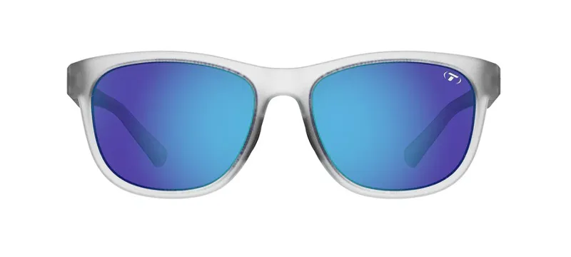 Tifosi Swank Satin Clear Polarized Sunglasses in Clarion Blue