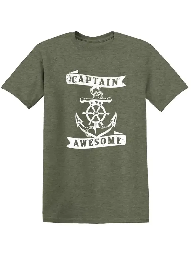 Captain Awesome Heather Military