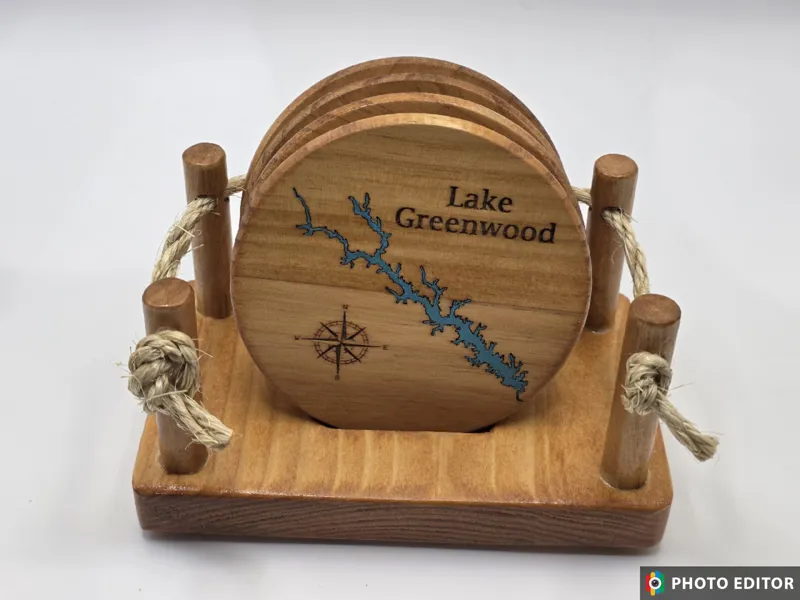 Dock Themed Coaster 4pk-4