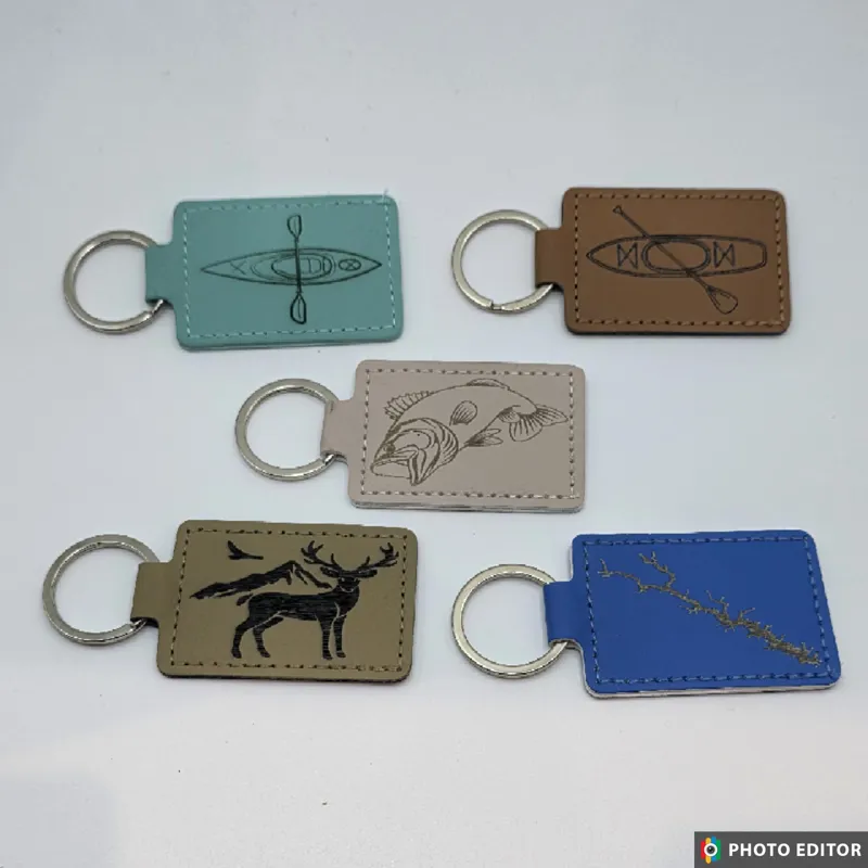 Leather Keychain Asst-3
