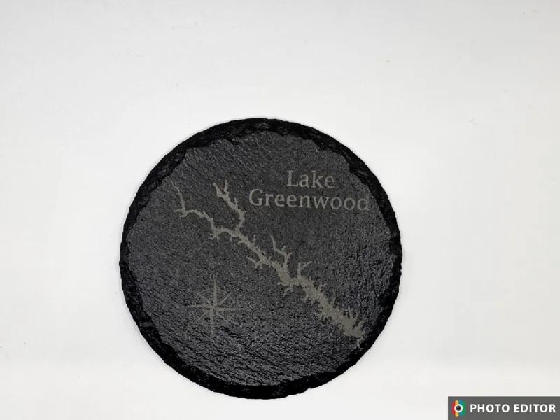 Slate Coaster Round Single