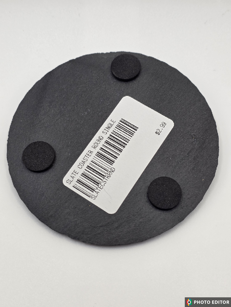 Slate Coaster Round Single-2