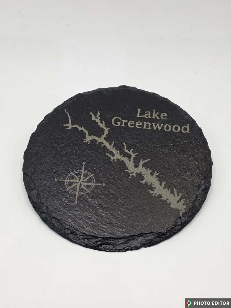 Slate Coaster Round Single-3