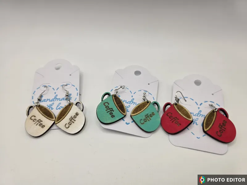 Coffee Wooden Earring-2