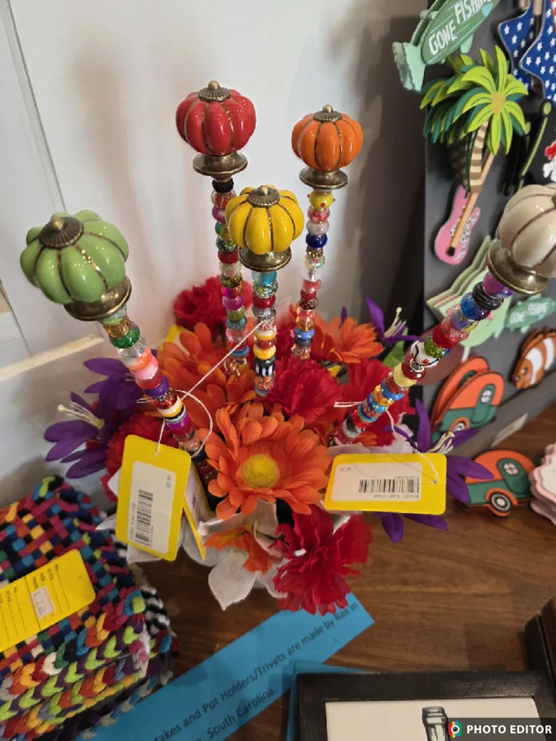 Beaded Plant Stake-2