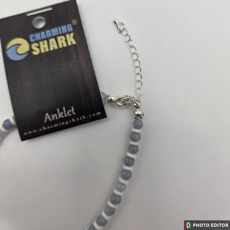 Shell and Stone Anklet-2