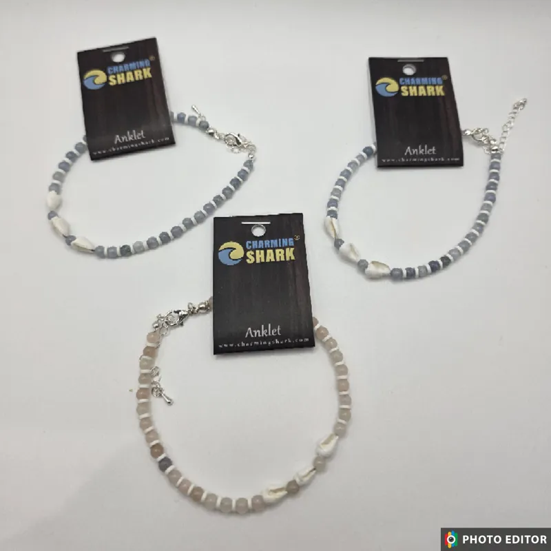 Shell and Stone Anklet