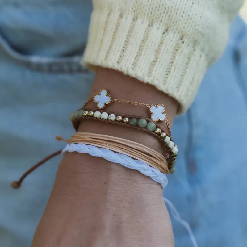 Clover Chain Gold Bracelet-7