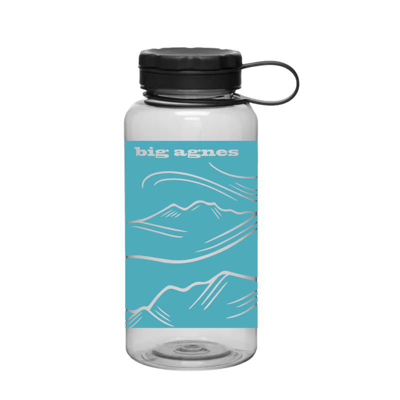 Big Agnes Logo Wide Mouth Water Bottle 34oz in Grey