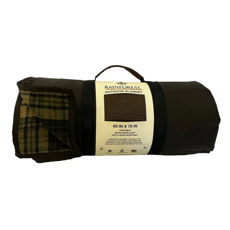Camp Blanket Green Plaid