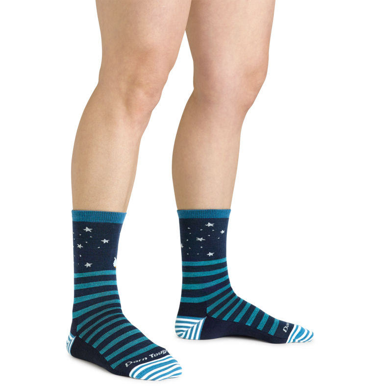 Darn Tough Animal Haus Crew Lightweight Sock in Eclipse-2