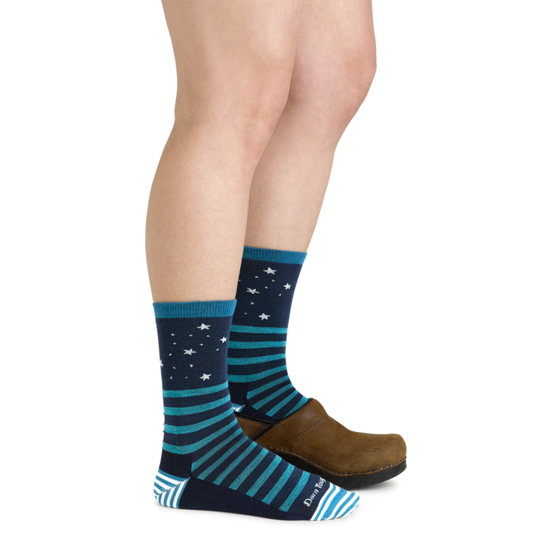 Darn Tough Animal Haus Crew Lightweight Sock in Eclipse-3