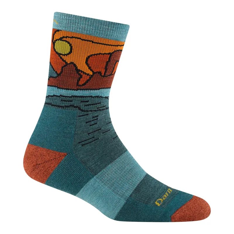 Darn Tough Celeste Micro Crew Women's Midweight Hiking Socks in Teal
