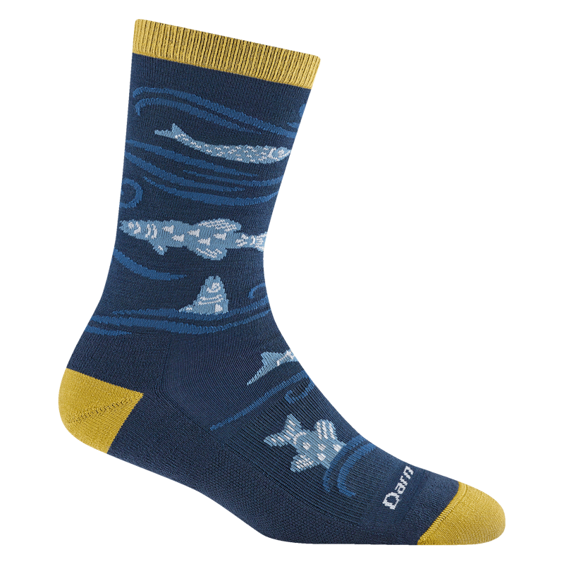 Darn Tough Homer Crew Lightweight Women's Lifestyle Socks Deep Water-1
