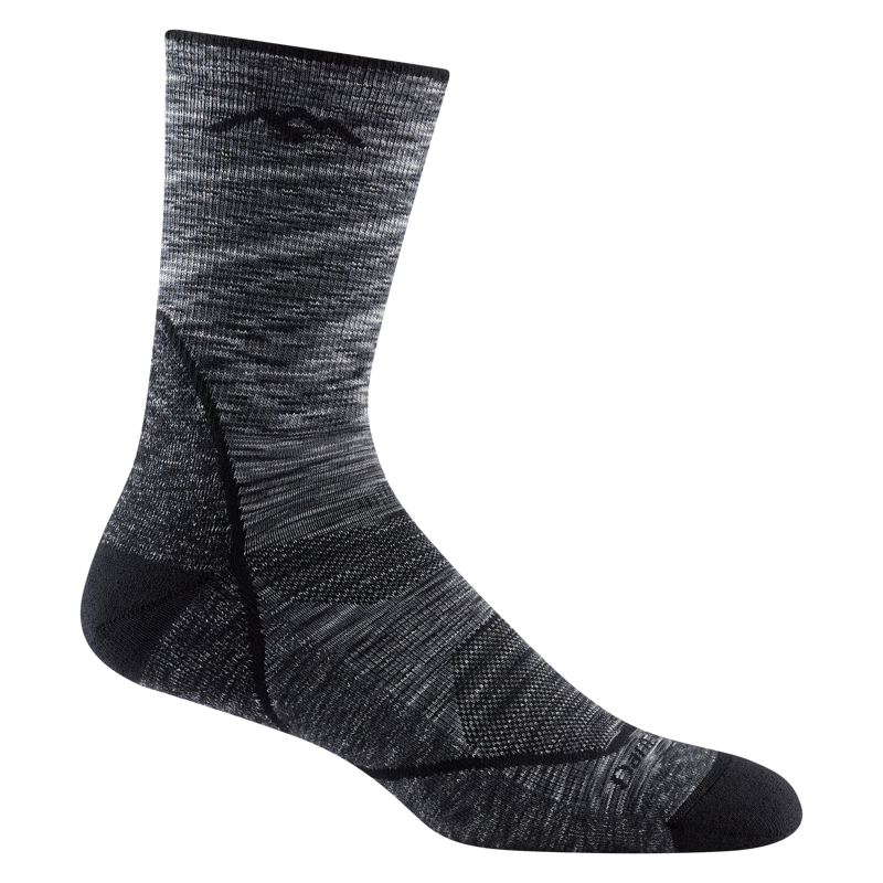 Darn Tough Men's Micro Crew Lightweight Hiking Socks in Space Gray