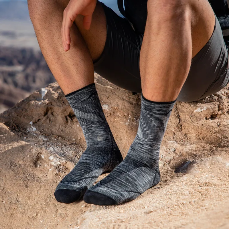 Darn Tough Men's Micro Crew Lightweight Hiking Socks in Space Gray-1