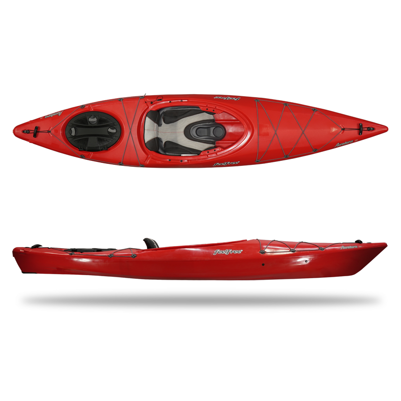 Feelfree Kayaks Aventura 125 W/Skeg Kayak in Velocity Red-1