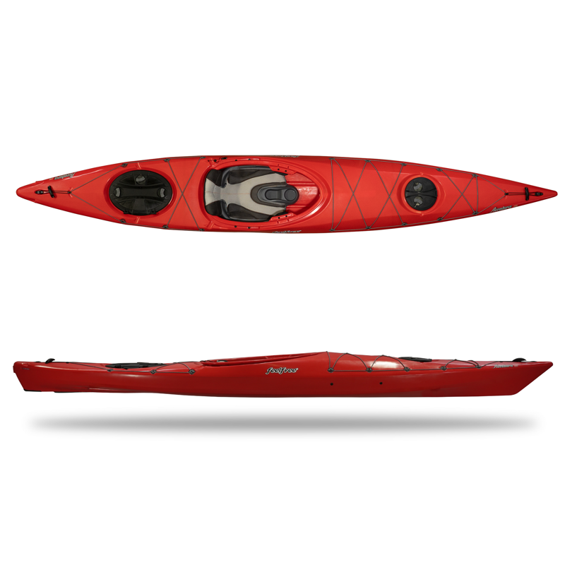 Feelfree Kayaks Aventura 125 W/Skeg Kayak in Velocity Red-2