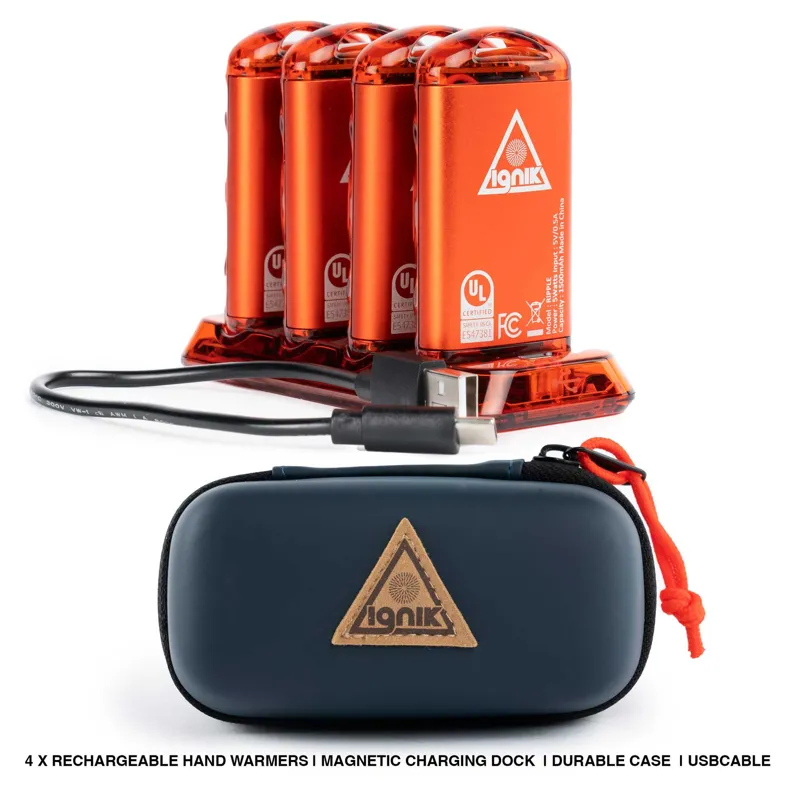 Ignik Ripple Rechargeable Hand Warmer 4 Pack