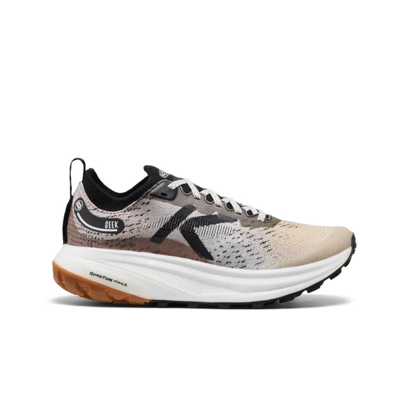 Keen Seek Women's Trail Running Shoe in SAFARI/BLACK