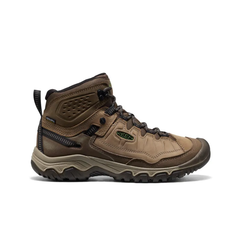 Keen Men's Targhee IV Waterproof Hiking Boot in Brindle/Canteen