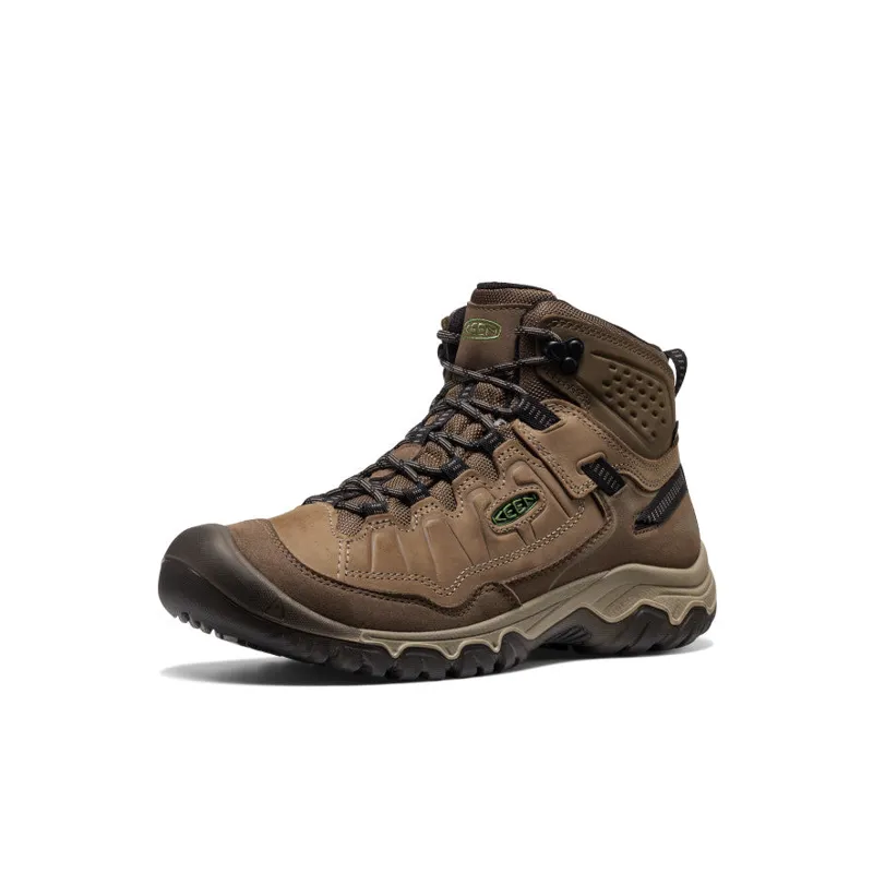 Keen Men's Targhee IV Waterproof Hiking Boot in Brindle/Canteen-1