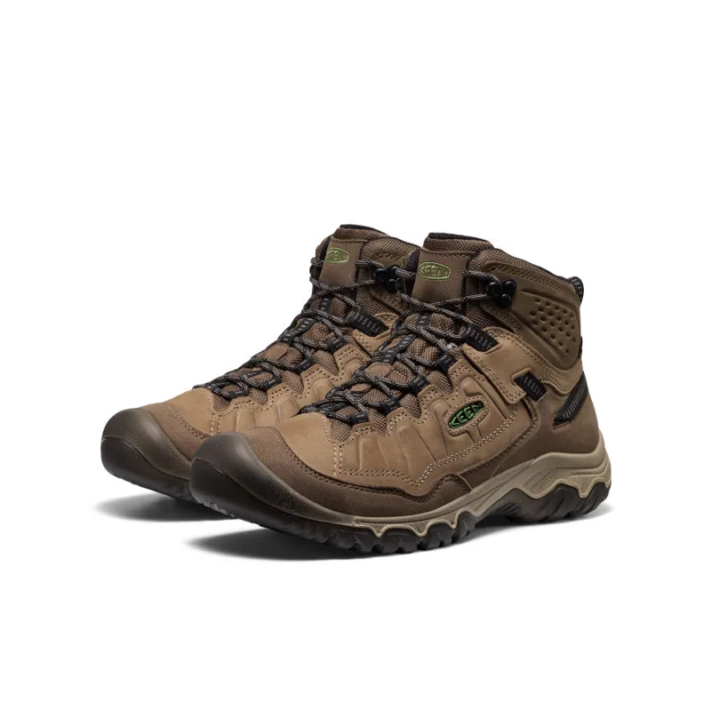 Keen Men's Targhee IV Waterproof Hiking Boot in Brindle/Canteen-2