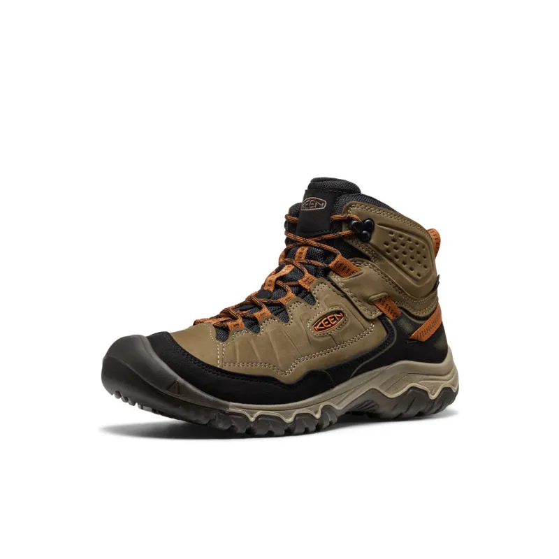 Keen Men's Targhee IV Waterproof Hiking Boot in Sea Turtle/Roast Pecan-2