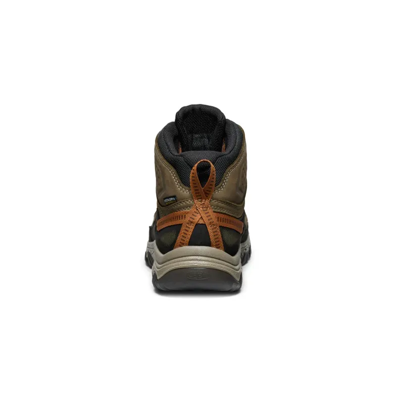 Keen Men's Targhee IV Waterproof Hiking Boot in Sea Turtle/Roast Pecan-4