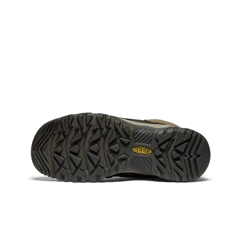 Keen Men's Targhee IV Waterproof Hiking Boot in Sea Turtle/Roast Pecan-5