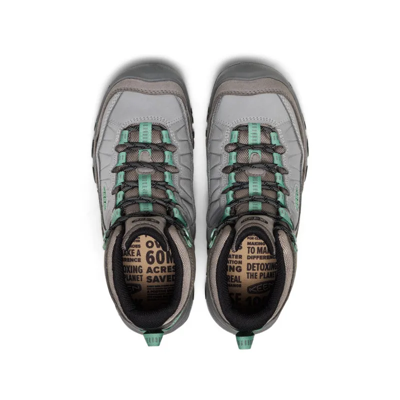 Keen Women's Targhee IV Waterproof Hiking Boot in Alloy/Granite Green-4