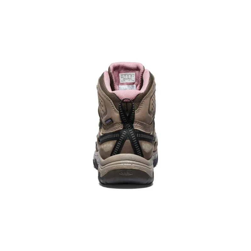 Keen Women's Targhee IV Waterproof Hiking Boot in Brindle/Nostalg Rose-4