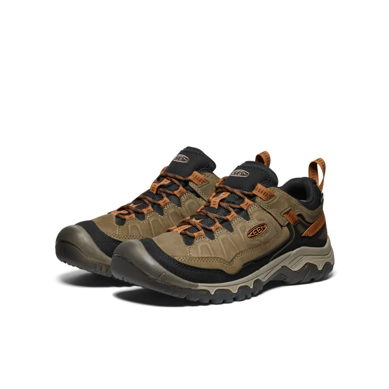 Keen Men's Targhee IV Wide Waterproof Hiking Shoe in Sea Turtle/Roast-1
