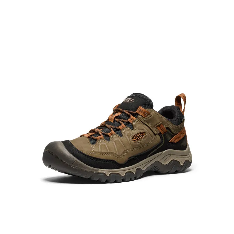 Keen Men's Targhee IV Wide Waterproof Hiking Shoe in Sea Turtle/Roast-2