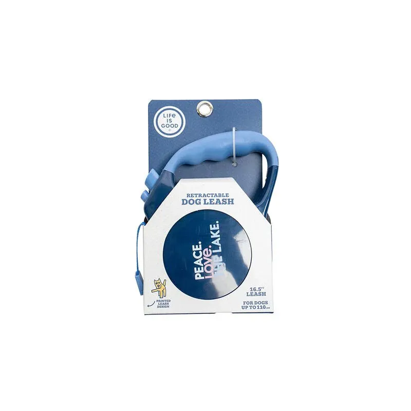 Life Is Good 16 foot Retractable Leash in Dark Blue-1