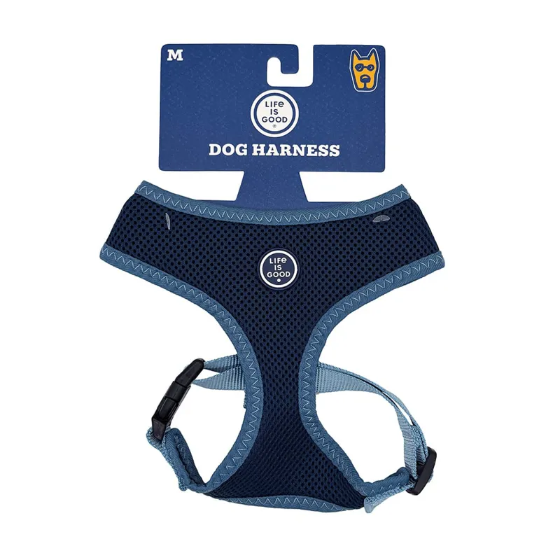 Life Is Good Mesh Dog Harness Medium in Blue-2