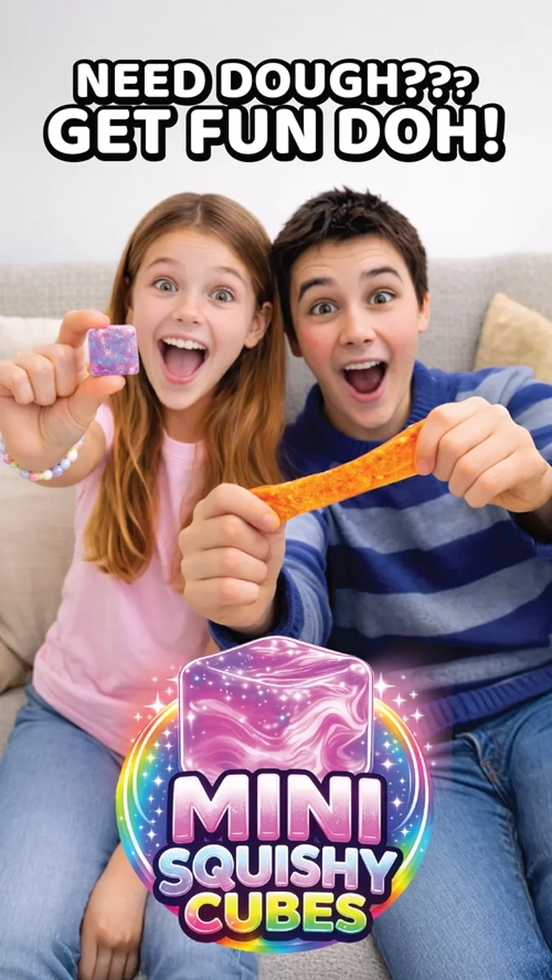 Mini Squishy Cube 2 Pack